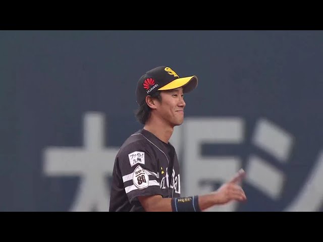 【1回裏】捕ってからノーステップで!! ホークス・高田のファインプレーでアウトを奪う!! 2018/10/5 Bs-H