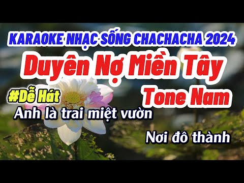 Karaoke Duyên Nợ Miền Tây Tone Nam Nhạc Sống ChaChaCha Đám Cưới Mới Nhất 2024 Cực Vip | Phát Organ