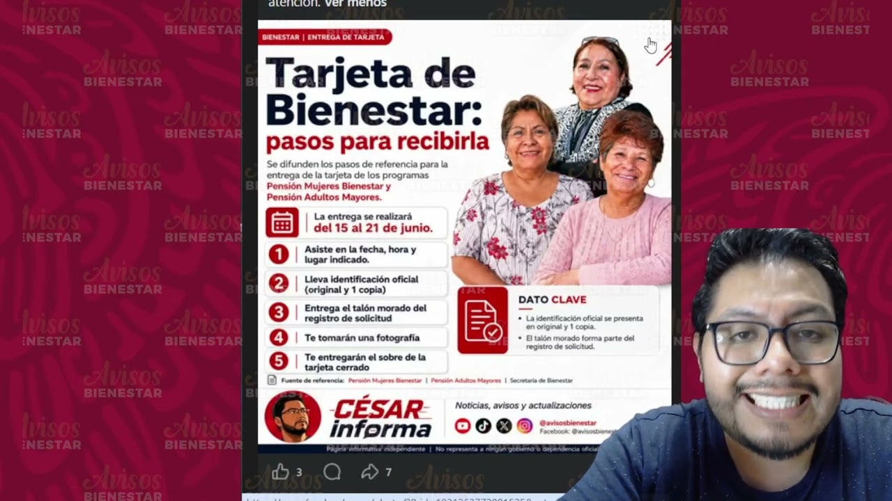 ¡ANOTA ESTA FECHA! inicia la entrega de tarjetas del bienestar de la pensión mujeres bienestar
