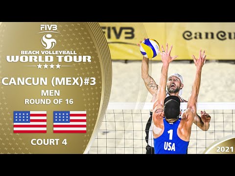 Gibb/Crabb Ta. vs. Bourne/Crabb Tr. - Men's Round of 16 | Full Match | 4* Cancun 2021 #3
