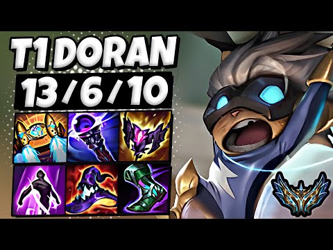 T1 Doran Kennen vs Olaf [ TOP ] Patch 25.9 Korea Challenger ✅
