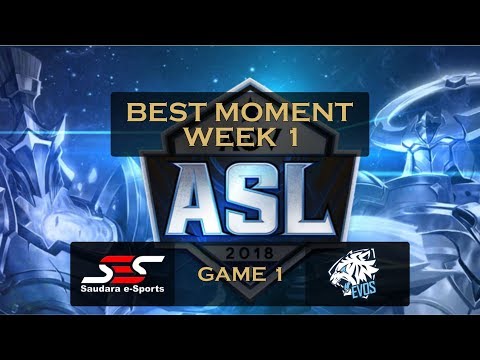 Best Moment# ASL 2018 Season 1 Week 1 - SAUDARA ESPORT VS EVOS.AOV