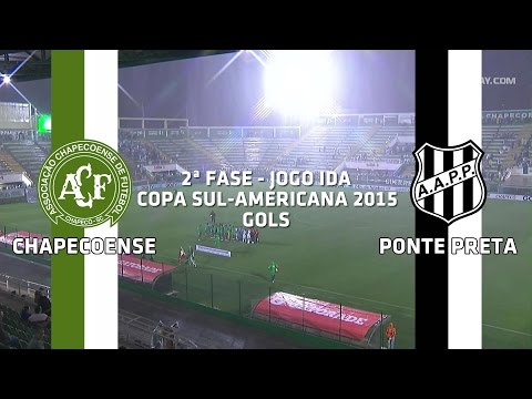 Gols - Chapecoense 3 x 0 Ponte Preta - Copa Sul Americana - 26/08/2015
