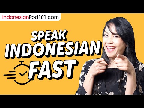 How to Speak Indonesian FAST and Understand Natives