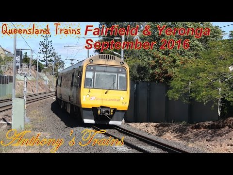 Queensland Trains: Fairfield & Yeronga September 2016