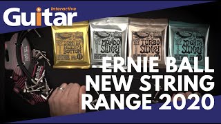 Video thumbnail for Ernie Ball"s Brand New Slinkys for 2020 + Flat Ribbon Patch Cables by Guitar Interactive Magazine
