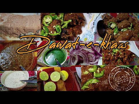 Jantar especial em família Dawat-e-khaas do 2º eid