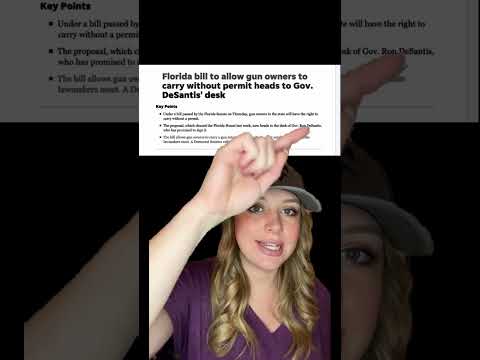 Breaking: Constitutional Carry Bill to DeSantis for # 26! #shortsvideo #shorts Thumbnail