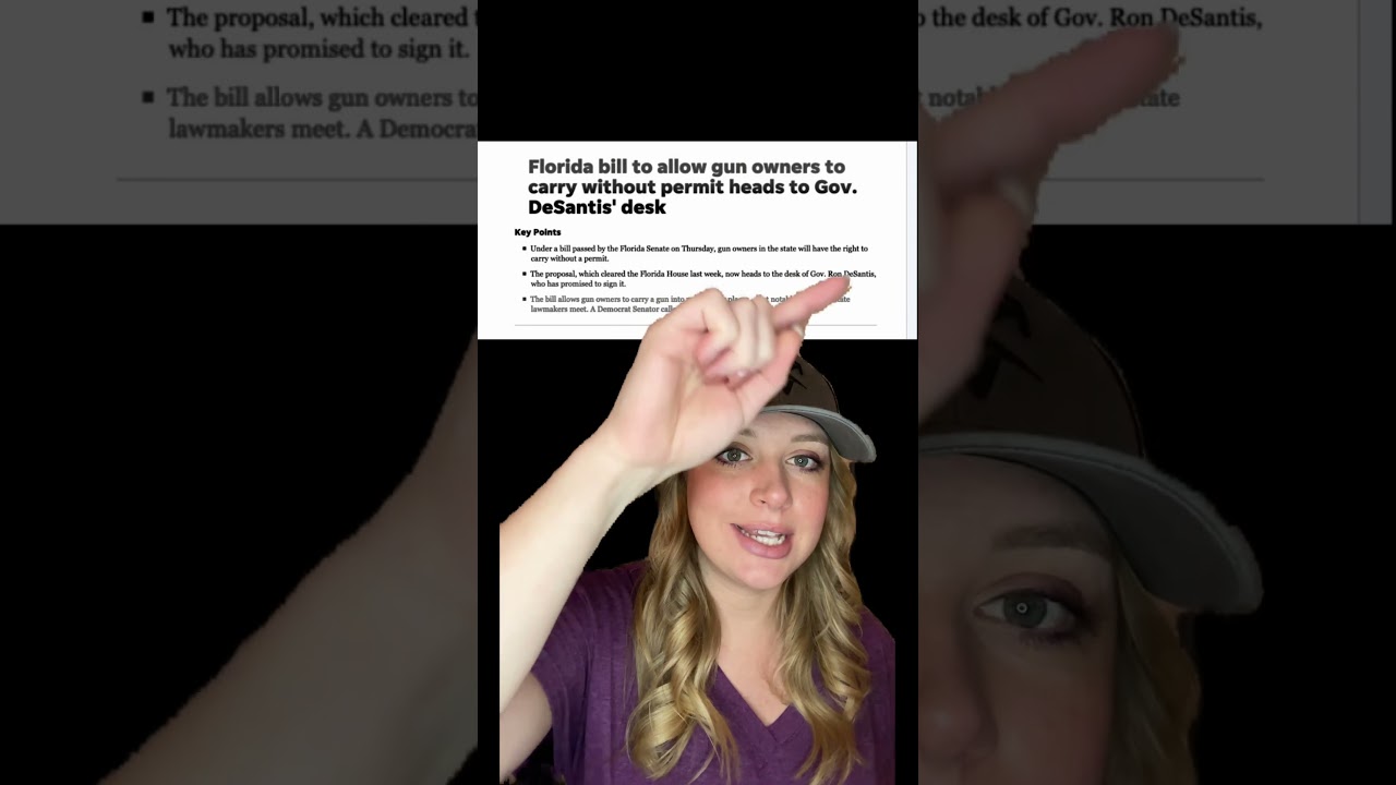 Breaking: Constitutional Carry Bill to DeSantis for # 26! #shortsvideo #shorts