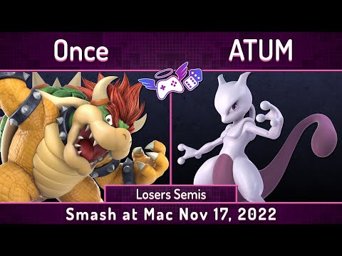 S@M Nov 17 2022 | Once (Bowser) vs ATUM (Mewtwo) | Losers Semis | SSBU Ultimate Tournament