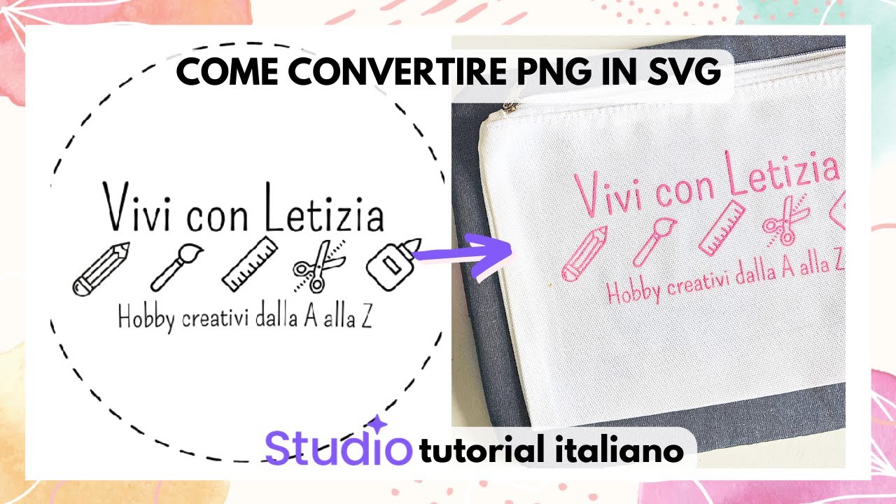 Come CONVERTIRE PNG in SVG | Studio Creative Fabrica tutorial italiano |  PNG to SVG how to
