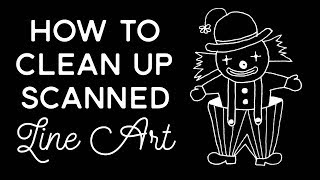 How to Clean Up Scanned Line Art in Adobe Photoshop