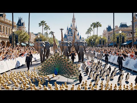 REAL Jungle Animals Take Over Disneyland! | Unbelievable Parade Part 2 (4K)