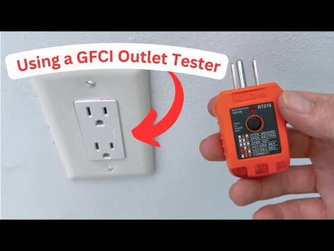 Using a GFCI Outlet Tester - Basics | How to Use Klein Tools GFCI Electrical Tester | #diy