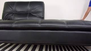 York Sofa Bed, Black (2.5 Seater)