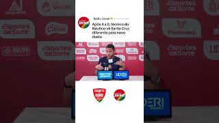 Técnico do Náutico considera Santa Cruz mais evoluído para novo Clássico das Emoções