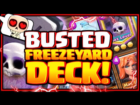 *FREEZEYARD BROKEN!* Best Graveyard Freeze Deck For Ladder - Clash Royale 2020 Arena 6,7,8,9,10,11