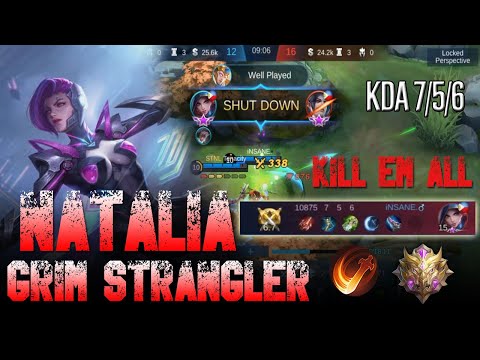 UNSTOPPABLE! | NEW SKIN GRIM STRANGLER | NATALIA GAMEPLAY BY iNSANE