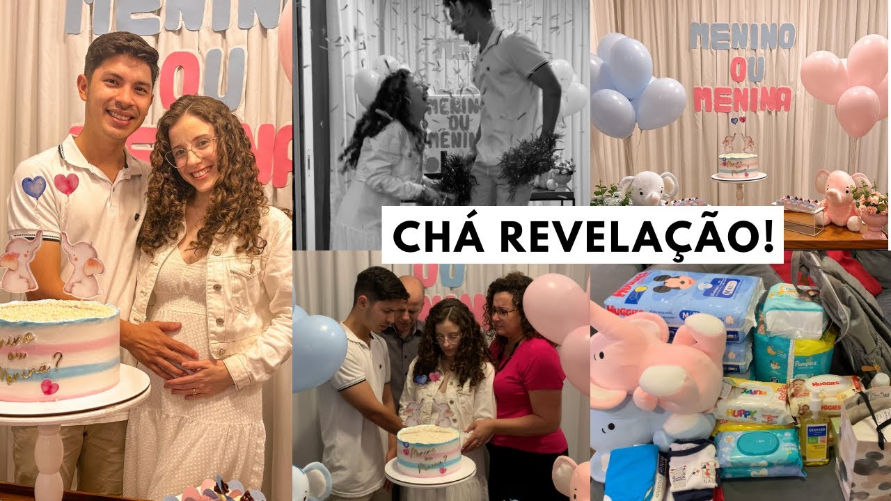 É MENINO OU MENINA? CHÁ REVELAÇÃO DO NOSSO BEBÊ!!!