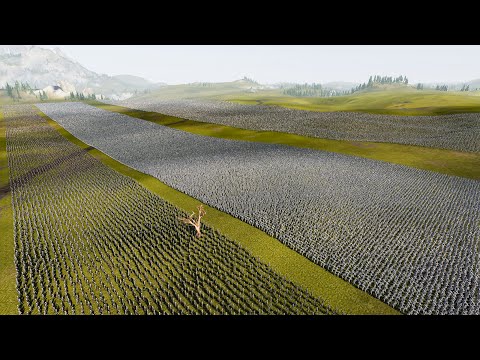 120.000 Heavy Knights vs 200.000 Medieval Footmans | Ultimate Epic Battle Simulator 2
