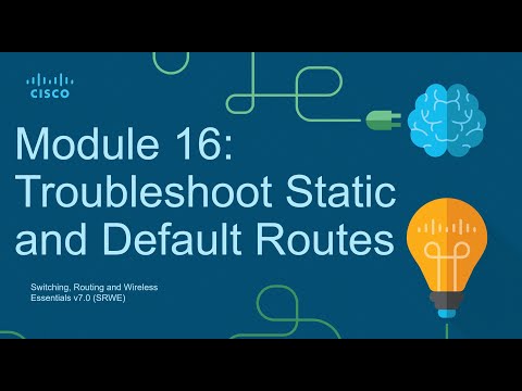 CCNA2 Module 16: Troubleshoot Static and Default Routes - Switching Routing and Wireless (SRWE)