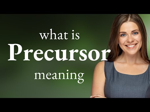 Precursor • definition of PRECURSOR