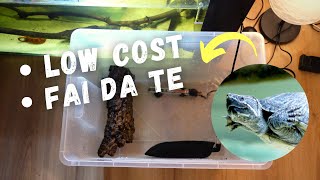 ACQUARIO per tartarughe d'acqua dolce fai da te - LOW COST - Rettili Tarta Guida