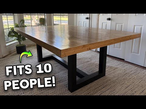 DIY Dining Table: How to Build A Massive Table for Less Than $300!!! (Part 2)