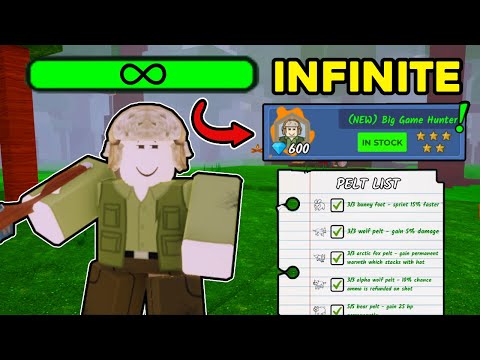 Infinite Health Glitch?! Testing the OP Big Game Hunter Class 🐘 | 99 Nights in the Forest