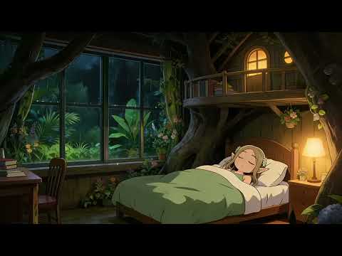 Rainy Night Sleep Music With Sounds