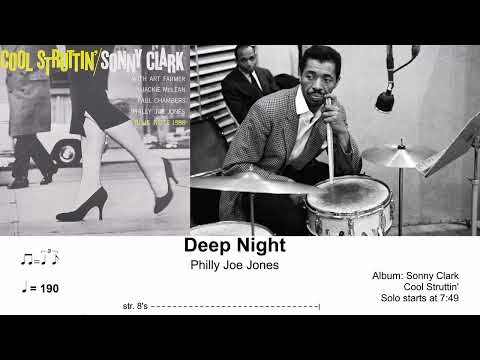 Philly Joe Jones - Deep Night [Drum Transcription] Sonny Clark - Cool Struttin'