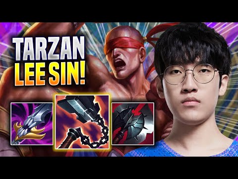 TARZAN DESTROYING WITH LEE SIN! - LNG Tarzan Plays Lee Sin JUNGLE vs Nidalee! | Season 2022