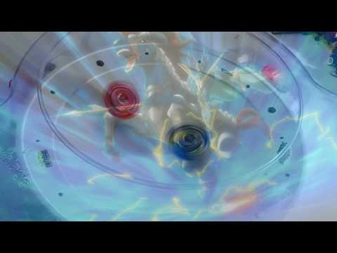 Beyblade Burst battle: Victory Valkyrie B.V vs Storm Spriggan K.U. Valt vs Shu
