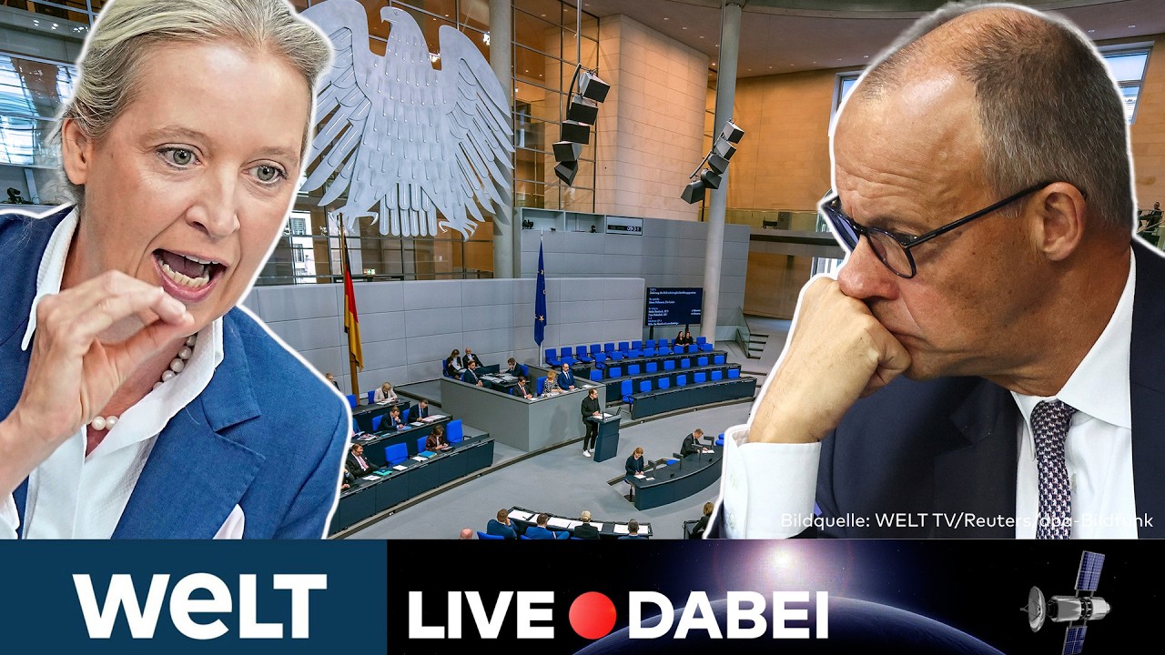 DEUTSCHER BUNDESTAG: Hochspannung bei Generaldebatte ‒ AfD-Weidel rechnet mit Kanzler Merz ab | LIVE