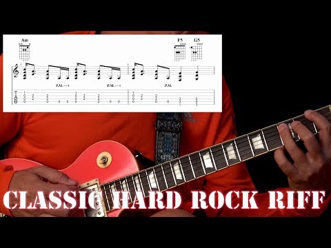 Classic Hard Rock Riff - Guitar Lesson
