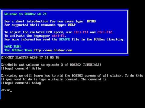 DOSBOX VIDEO TUTORIALS #3
