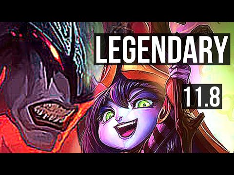 AATROX vs LULU (TOP) | 13/1/3, 7 solo kills, 800+ games, Legendary | KR Diamond | v11.8