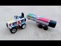 How To Make A Matchbox Tractor Water Tanker Toy At Home DIY Tractor Trolley With DC Motor Part 2