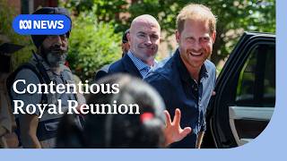King Charles meets grandchildren for first time since 2022 as Prince Harry visits UK