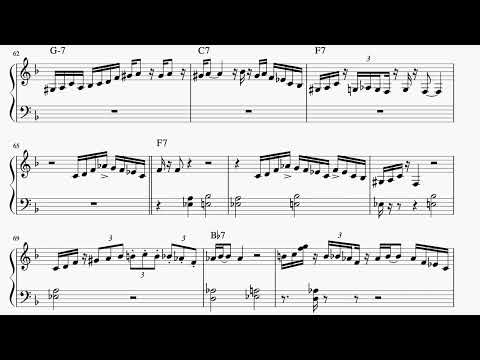 Panic Attack (Justin Kauflin & Thomas Fonnesbæk) Piano Transcription