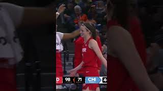 Caitlin Clark Leaves Game To Ovation During Huge Road Win Over Chicago Sky | Indiana Fever