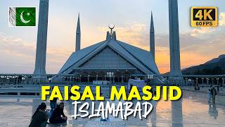 🇵🇰 Faisal Masjid Islamabad: Walking Tour of Architecture, Massive Crowd, and Spiritual Vibes in 4K