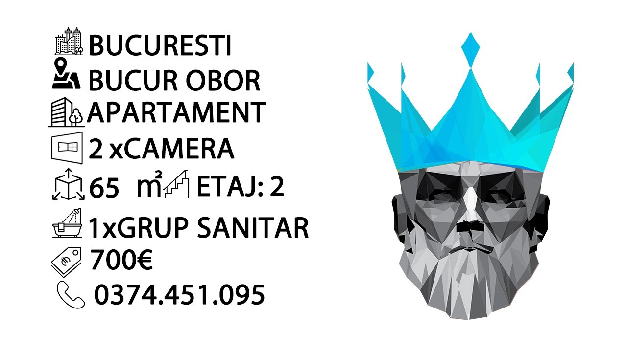 Tur video Bucur Obor | Avrig Park | 2 camere | Centrala | Renovat 2023