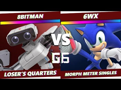 Glitch 6 SSBU - AMG | 8BitMan (R.O.B.) VS 6WX (Sonic) - Smash Ultimate Morph Meter LQF
