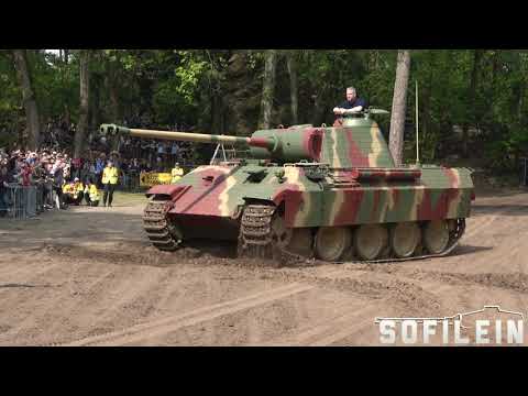 Panther Ausf. A on the move in 4K! Militracks 2019 at Overloon War Museum with the Saumur Panther