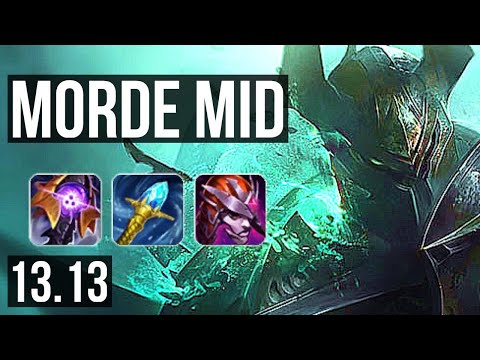 MORDEKAISER vs SYLAS (MID) | 12 solo kills, Godlike, Rank 13 Morde | TR Grandmaster | 13.13