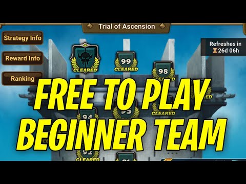 100% Free 2 Play TOA Normal Team For ALL Stages For Brand New Players