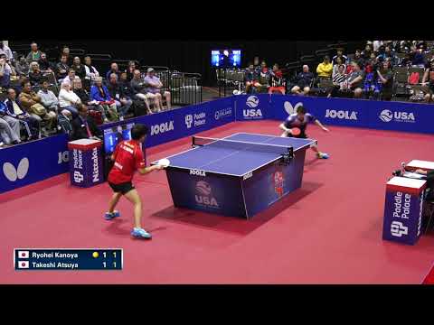 2018 US Open Table Tennis Championships - Mens SF - Ryohei Kanoya v Takeshi Atsuya (Highlights)