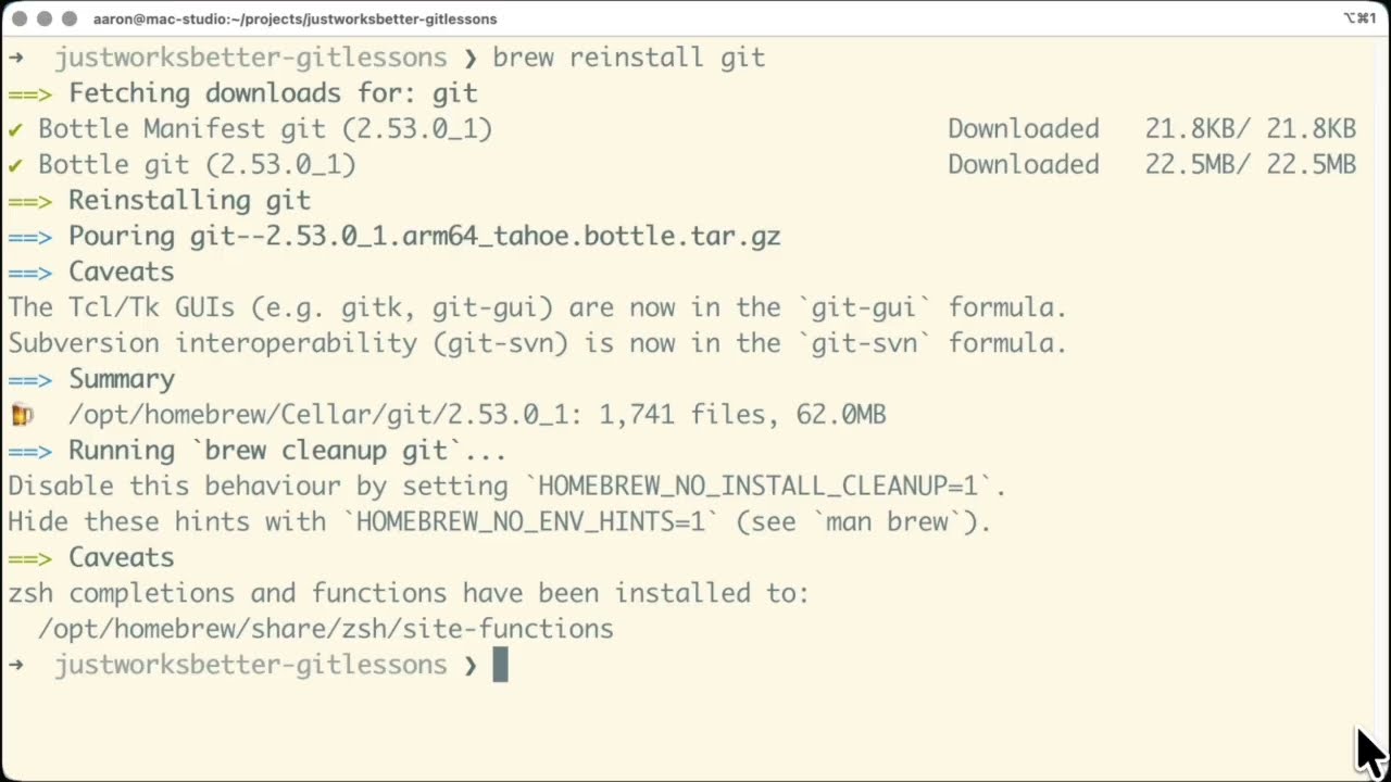 How to Install Git on a Mac Using Homebrew
