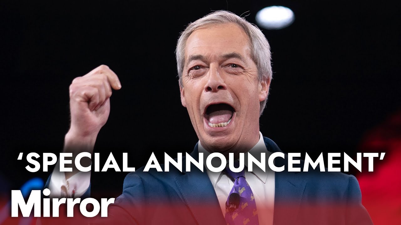 IN FULL: Nigel Farage makes 'special announcement' during Reform press conference